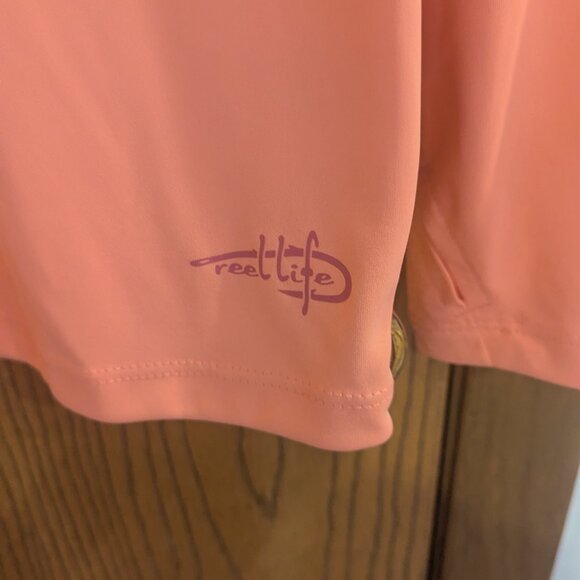 NWT Reel Life Long Sleeve UV Protective Shirt Peach Parfait-Women's M - Picture 3 of 6